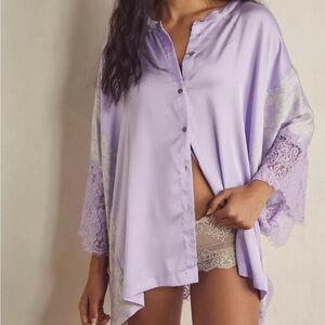 Free people night out sleep set pajamas shirt pant small